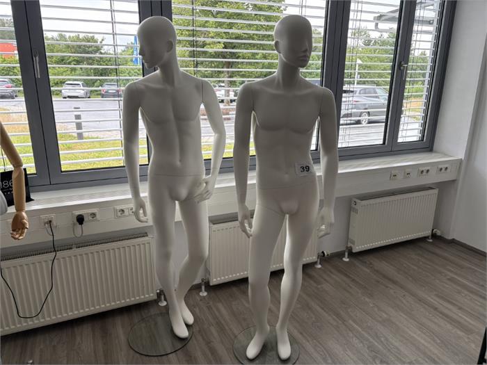 2 Schaufensterpuppen, männlich